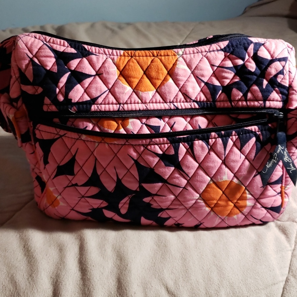 Pink flower Vera Bradley bag - Picture 2 of 6